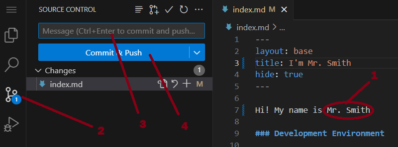 Commit changes